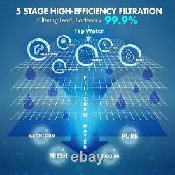 Système de filtration d'eau par osmose inverse Simpure 5 étapes 75GPD + 7 filtres