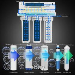 Système de filtration d'eau par osmose inverse à 5 étapes Geekpure - Plus 7 filtres supplémentaires.