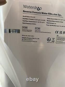 Système de filtration d'eau par osmose inverse sans réservoir Waterdrop WD-G2-W G2 NEUF