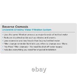 Système de filtration d'eau par osmose inverse sous évier (ECOP30) Purification de l'eau