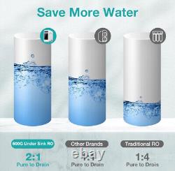 Système de filtration d'eau potable par osmose inverse SimPure sous évier 600 GPD à 7 étapes