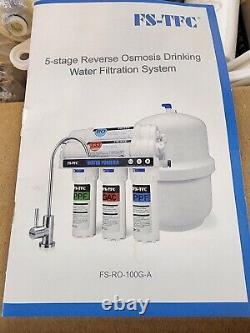Système de filtration d'eau potable par osmose inverse à 5 étapes FS-TFC