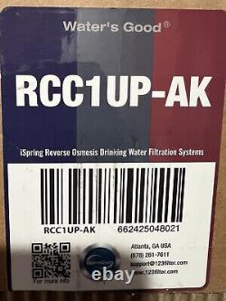 Système de filtration d'eau potable sous évier à osmose inverse ISpring à 7 étapes RCC1UP-AK