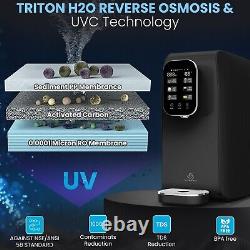 Système de filtration de comptoir TRITON H2O RO UV à osmose inverse avec distributeur à 5 étapes