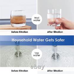 Système de filtration et de purification d'eau potable à osmose inverse alcaline en 5 étapes de 15 GPM