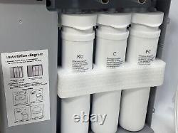 Système de filtration inverse sans réservoir à 7 étapes Reinmoson pour comptoir, réduction NSF du TDS.