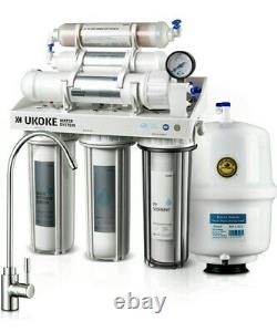 Ukoke R075g R08-l 6 Étapes Système De Filtration D'eau D'osmose Inverse, Sous Évier