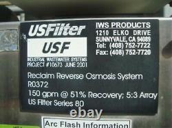 Us Filter Inverse Osmosis Water System 150gpm 216k Gal/jour Ro 7 Codeline 80a60