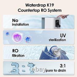 Waterdrop Countertop Système D'osmose Inverse, 4-stage Countertop Ro Filtre À Eau