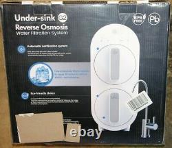 Waterdrop G2 Ro Reverse Osmosis Water Filtration System Tankless Drain Blanc