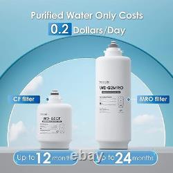 Waterdrop G2 Système De Filtration D'eau Par Osmose Inverse, Avec Filtre Cf Supplémentaire
