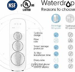 Waterdrop G3 Ro Système De Filtration D'eau D'osmose Inverse, Robinet À Base De Chrome