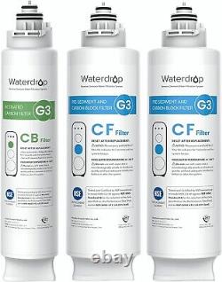 Waterdrop G3 Système De Filtration D'eau À Osmose Inverse Sans Réservoir, Avec 6 Filtres