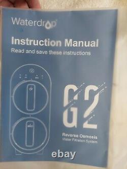 Waterdrop Wd-g2-w G2 Ro Reverse Osmosis Water Filtration System Tankless White